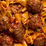 Meatball Pasta Bar: Classic Beef Italian Meatballs